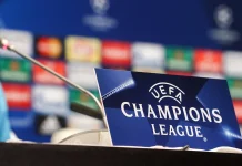 Atlético – Inter Mediolan szczegółowe statystyki. Dane drużyn i piłkarzy (26.11.2025) Liga Mistrzów - logo konferencja 1