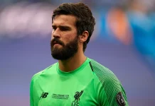 Liverpool FC – Atlético Madryt skrót z meczu, podsumowanie i statystyki (09.09.2026) Liverpool - Alisson Becker 1